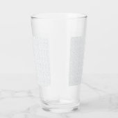 Persoonlijk winter geometrisch patroon glas (Rechts)