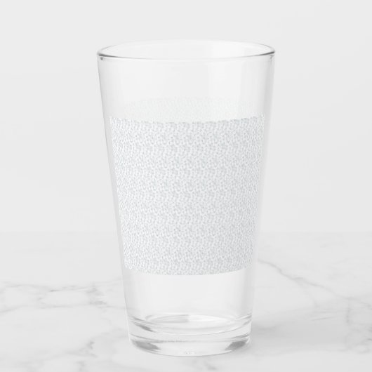 Persoonlijk winter geometrisch patroon glas (Voorkant)