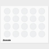 Persoonlijk winter geometrisch patroon ronde sticker (Vel)