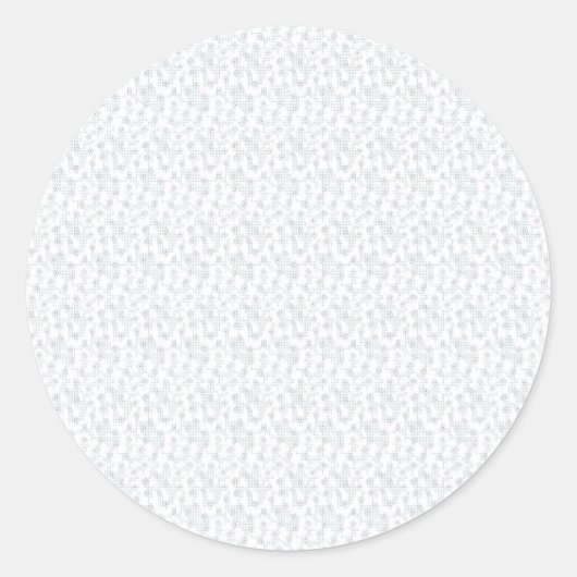 Persoonlijk winter geometrisch patroon ronde sticker (Voorkant)