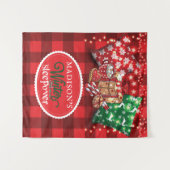 Persoonlijk winter-slaapfeest wandkleed (Voorkant (horizontaal))