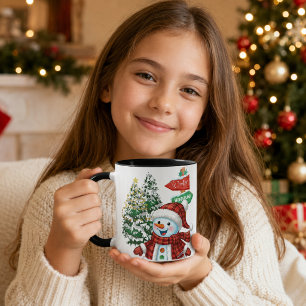Persoonlijk Winter Wonderland Sneeuwman Kerstmis Mok