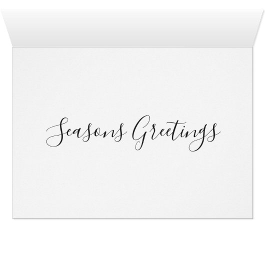 Persoonlijk winterlandschap kerstfoto (Binenzijde Horizontaal (Onderkant))