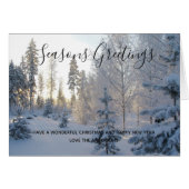 Persoonlijk winterlandschap kerstfoto (Voorkant Horizontaal)