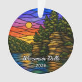 Persoonlijk Wisconsin Dells Acryl Ornament, Klant Ornament (voorkant)