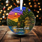 Persoonlijk Wisconsin Dells Acryl Ornament, Klant Ornament