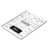 Persoonlijk wiskunde notitieboek ontwerp klassiek (Linkerzijde)