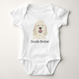 Persoonlijk wit crèmekleurige Golden Doodle-hond Romper