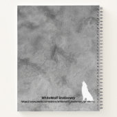 Persoonlijk Wit Eenhoorn Woud Notitieboek (Achterkant)