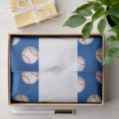 Persoonlijk wit honkbal met rode stiksels tissuepapier (Geschenk)