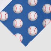 Persoonlijk wit honkbal met rode stiksels tissuepapier (Detail)