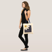 Persoonlijk wit madeliefjes bloemendesign | Op maa Tote Bag (Voorkant (model))