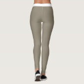 Persoonlijk Wit Streep Aardetint Gebroken Wit Huis Leggings (Achterkant)