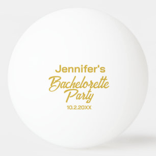 Persoonlijk witte vrijgezellenfeest pingpongbal