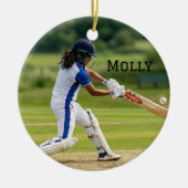 Persoonlijk woonaccessoire voor Cricket Moeder Lev Keramisch Ornament (Voorkant)