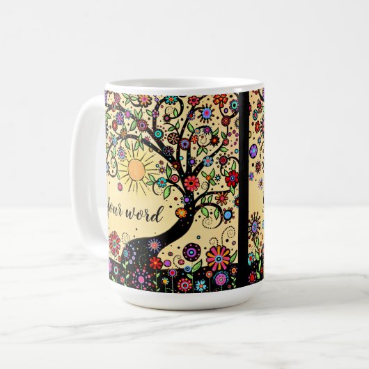 Persoonlijk woord van het Jaar Koffiemok (Voorkant links)