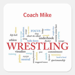 Persoonlijk, Wruling Coach Dank u in woorden Vierkante Sticker