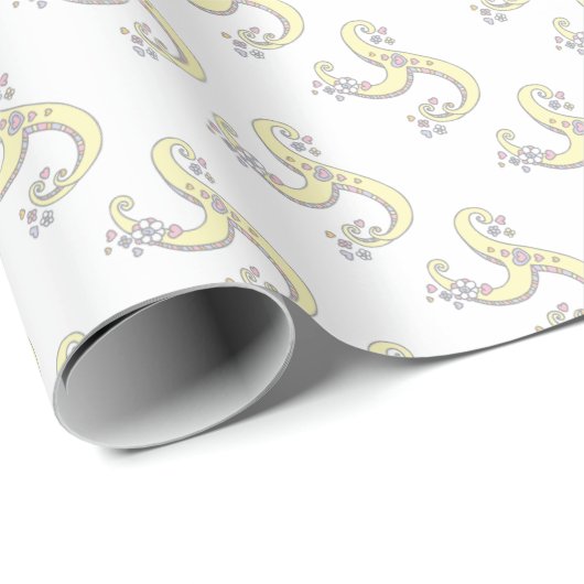 Persoonlijk Y-lettermonogram inpakpapier (Rol Hoek)