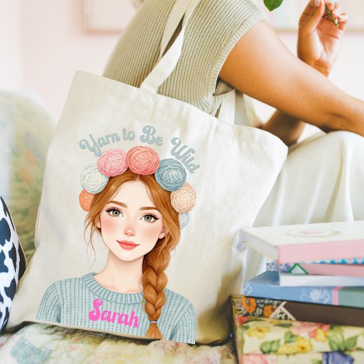 Persoonlijk | Yarn to Be Wild Boodschappentas Tote Bag