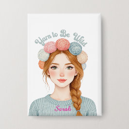 Persoonlijk | Yarn to Be Wild Knop  Button