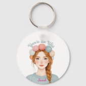 Persoonlijk | Yarn to Be Wild Sleutelhanger  (Voorkant)