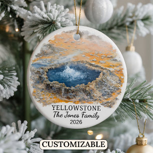 Persoonlijk Yellowstone National Park, Montana Keramisch Ornament