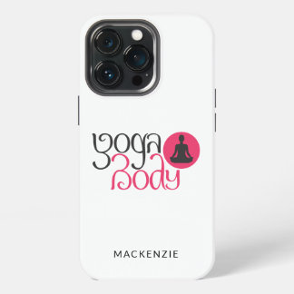 Persoonlijk Yoga Lichaam Met Grafische Yoga Houdin iPhone 13 Pro Hoesje
