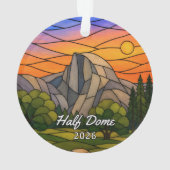 Persoonlijk Yosemite Half Dome Acryl Ornament, Ornament (achterkant)