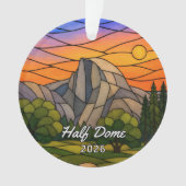 Persoonlijk Yosemite Half Dome Acryl Ornament, Ornament (voorkant)