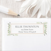 Persoonlijk Zacht-lenteverlaat Retouradres Etiket (Insitu)