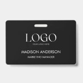 Persoonlijk Zakelijk Bedrijfslogo Modern ID Badge (Voorzijde)