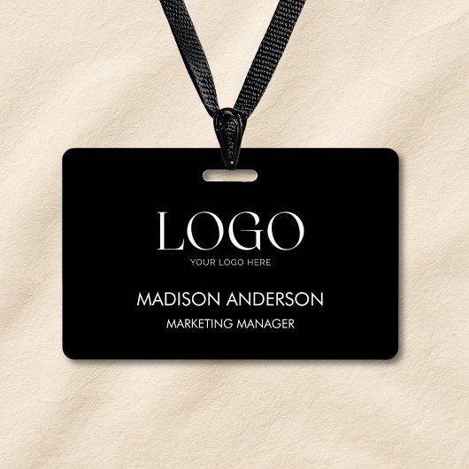 Persoonlijk Zakelijk Bedrijfslogo Modern ID Badge
