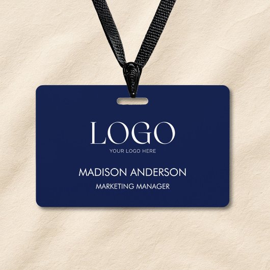 Persoonlijk Zakelijk Bedrijfslogo Modern ID Badge