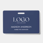 Persoonlijk Zakelijk Bedrijfslogo Modern ID Badge (Voorzijde)