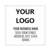 Persoonlijk Zakelijk Logo Adres Rubber Stempel (Afrduk)