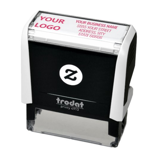 Persoonlijk Zakelijk Logo Adres Stempel Voorbeeld (Product)