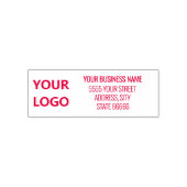 Persoonlijk Zakelijk Logo Adres Stempel Voorbeeld (Design)