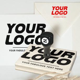 Persoonlijk Zakelijk Logo en Tekst Groot Rubberstempel