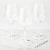 Persoonlijk Zakelijk Logo en Tekst Wijnglas Etiket (Set)