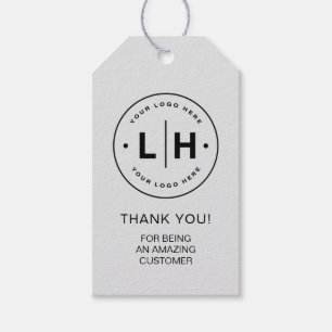 Persoonlijk Zakelijk Logo Grijs Promotioneel Cadeaulabel