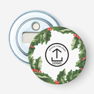 Persoonlijk Zakelijk Logo Hulst Kers Bedrijfslogo Button Flesopener