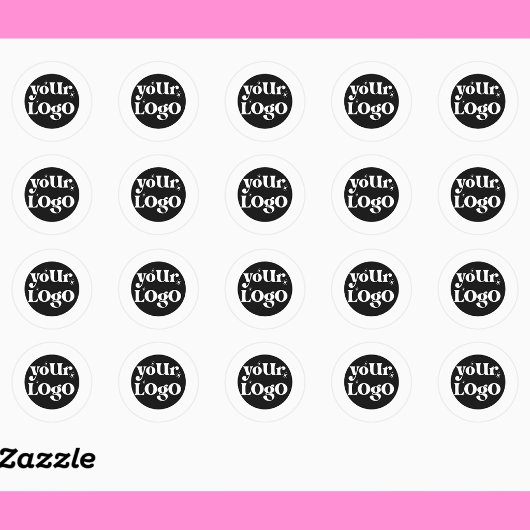 Persoonlijk Zakelijk Logo Merk Ronde Sticker