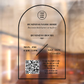 Persoonlijk Zakelijk Logo Open Kantooruren Deur Raamsticker (Vel 2)