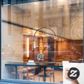 Persoonlijk Zakelijk Logo Open Winkeluren Deur Raamsticker (Cafe Raam)