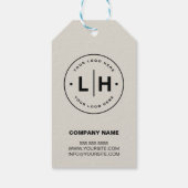 Persoonlijk Zakelijk Logo Promotioneel Cadeaulabel (Achterkant)