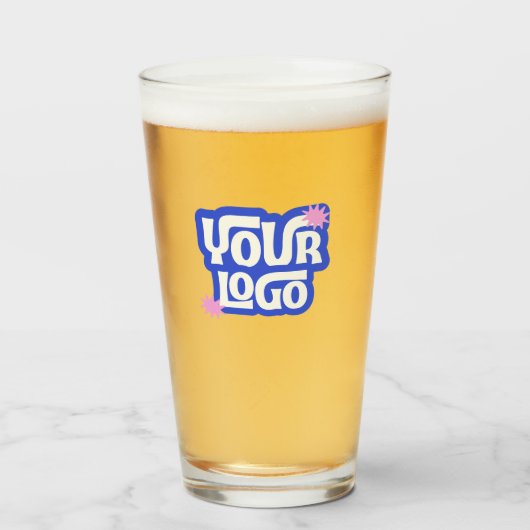 Persoonlijk Zakelijk Logo Promotionele Bulk Bier Glas (Voorkant gevuld)