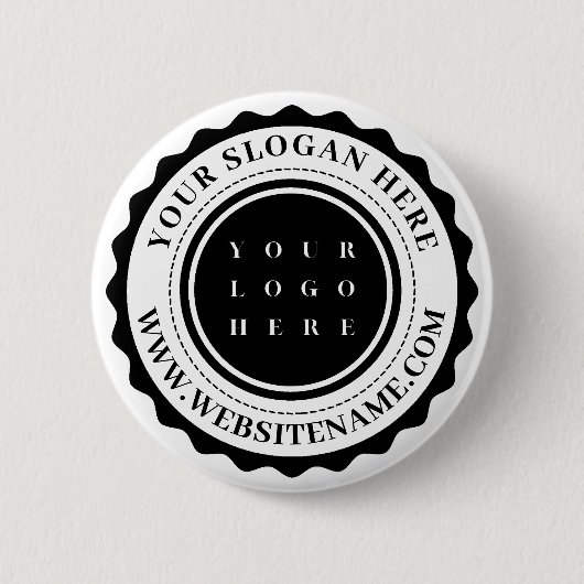 Persoonlijk Zakelijk Logo Ronde Button 5,7 Cm (Voorkant)