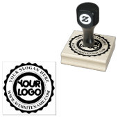 Persoonlijk Zakelijk Logo Rubberstempel (Gestempeld)