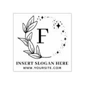 Persoonlijk Zakelijk Monogram Zelfinktdende Stempe Rubberstempel (Afrduk)