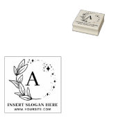 Persoonlijk Zakelijk Monogram Zelfinktend Stempel (Gestempeld)